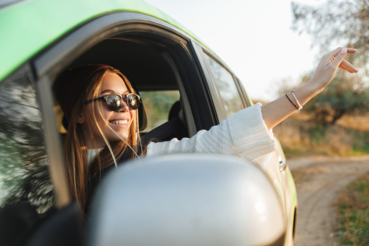 Woman driving