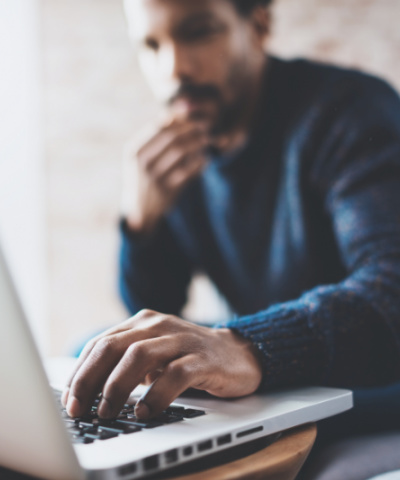 Man at laptop