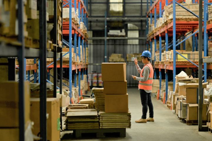 man working in a warehouse