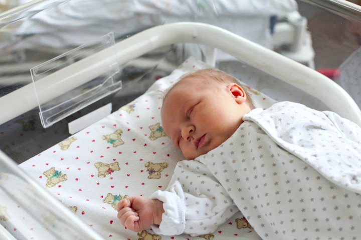 newborn baby in the hospital