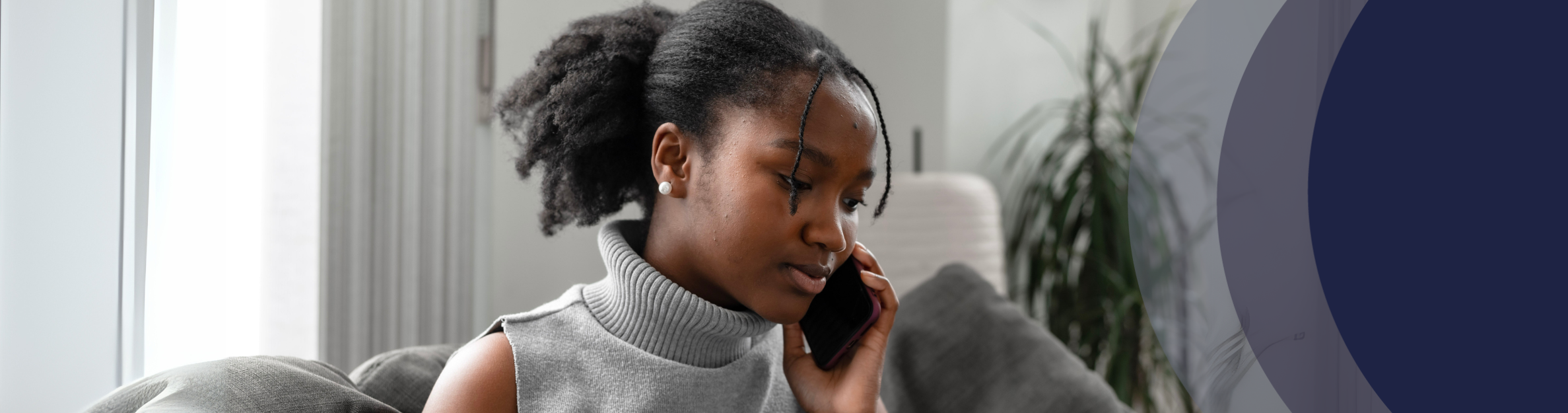 Lady talking on the phone