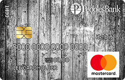 Rustic Wood debit card