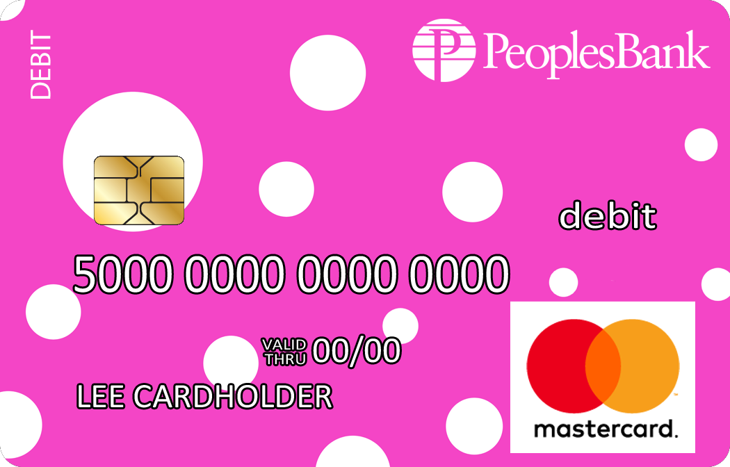 Polka Dots debit card